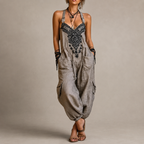 Anamartinezmadrid Candela | Mono Bohemio Bordado con Pantalón Amplio