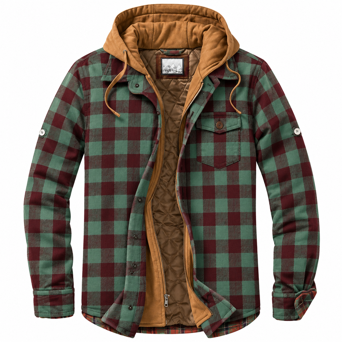 Marina Roca CAMBRIDGE | Chaqueta urbana de cuadros – Verde – photo 3