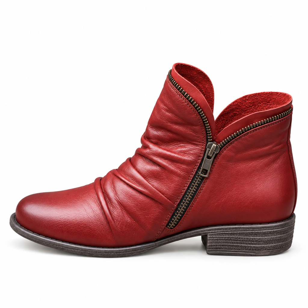 Veldonne Paris Amparo - Botines Elegantes y Cómodos – Rojo