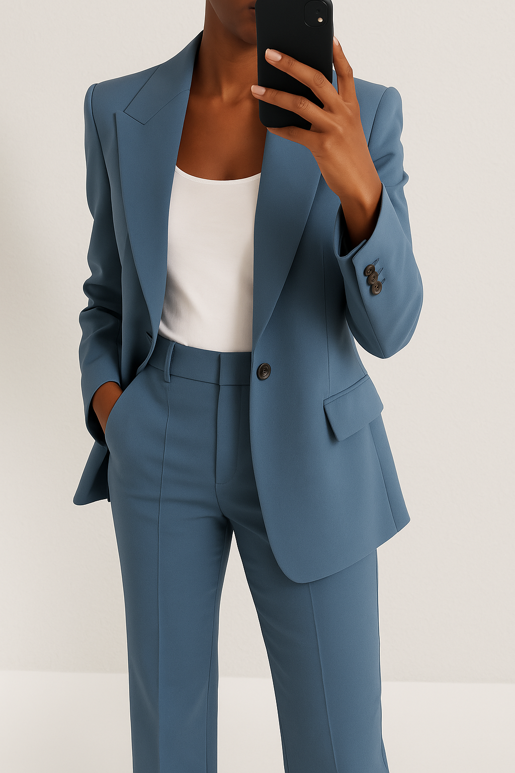 Silvana Vitali Raquel - Elegante Traje a Medida – Azul