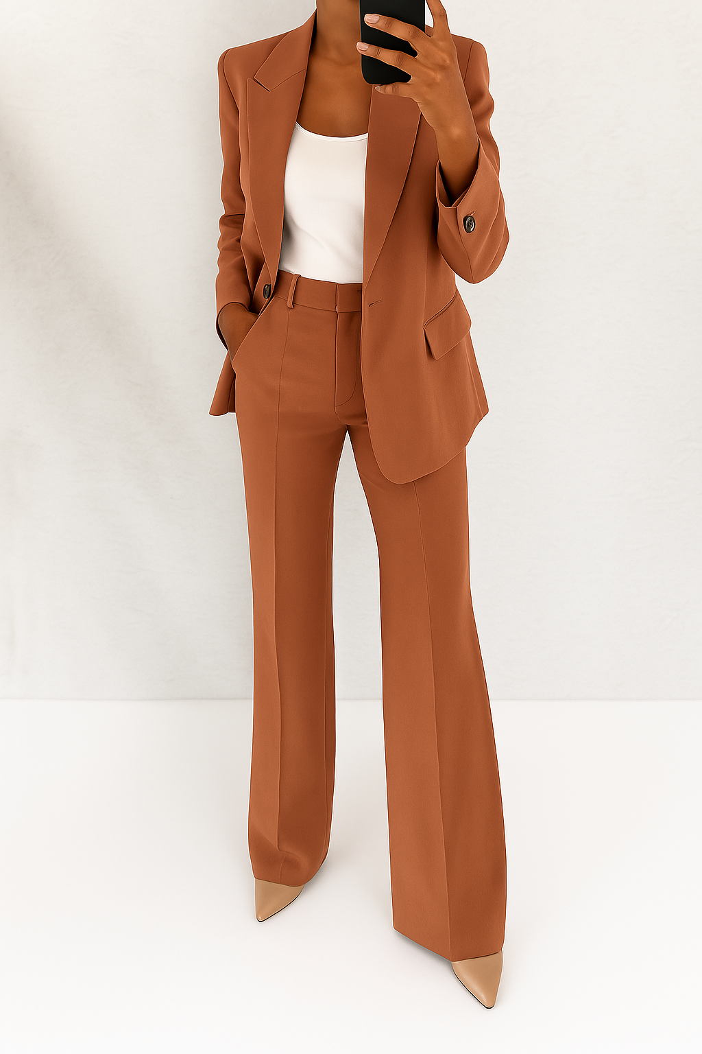 Silvana Vitali Raquel - Elegante Traje a Medida – Marrón – photo 4
