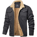 Marina Roca Sacha | Chaqueta forrada para Hombres Casual y Elegante – Gris – photo 5
