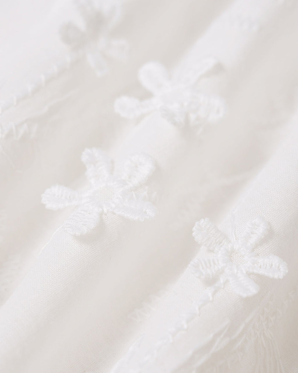 Anamartinezmadrid Blanca | Vestido Midi de Algodón Blanco Mujer Cuello Redondo Bordado – photo 9