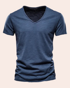 Marina Roca Thiago - Camiseta básica ligera de verano – Azul marino – photo 3