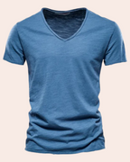 Marina Roca Thiago - Camiseta básica ligera de verano – Azul – photo 6