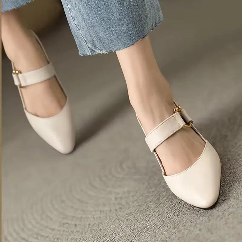 Anamartinezmadrid Consuelo | Zapatos Destalonados de Tacón Bajo con Plantilla Acolchada – photo 6