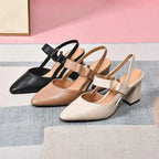 Anamartinezmadrid Consuelo | Zapatos Destalonados de Tacón Bajo con Plantilla Acolchada – photo 7