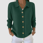 Anamartinezmadrid Iria | Cárdigan de Punto con Cuello Camisero y Botones – photo 3