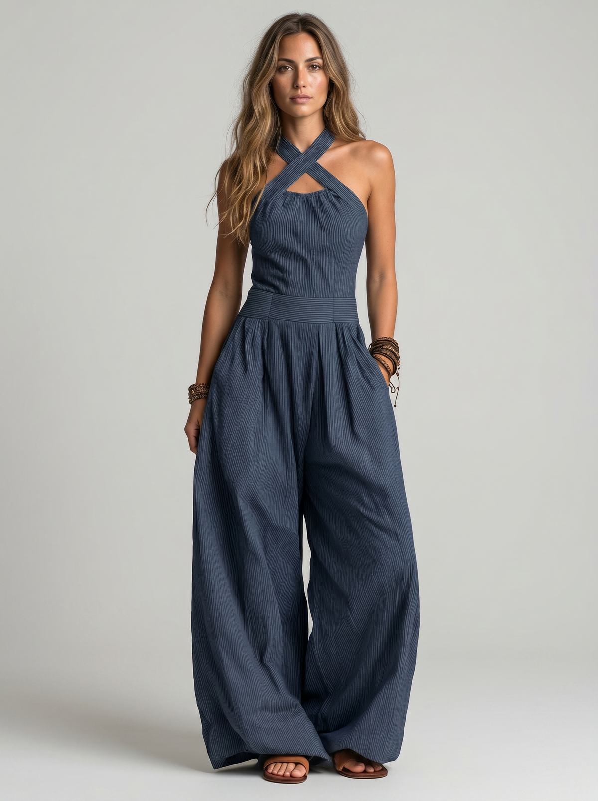 Marina Roca Bianca | Mono elegante con escote cruzado – photo 9
