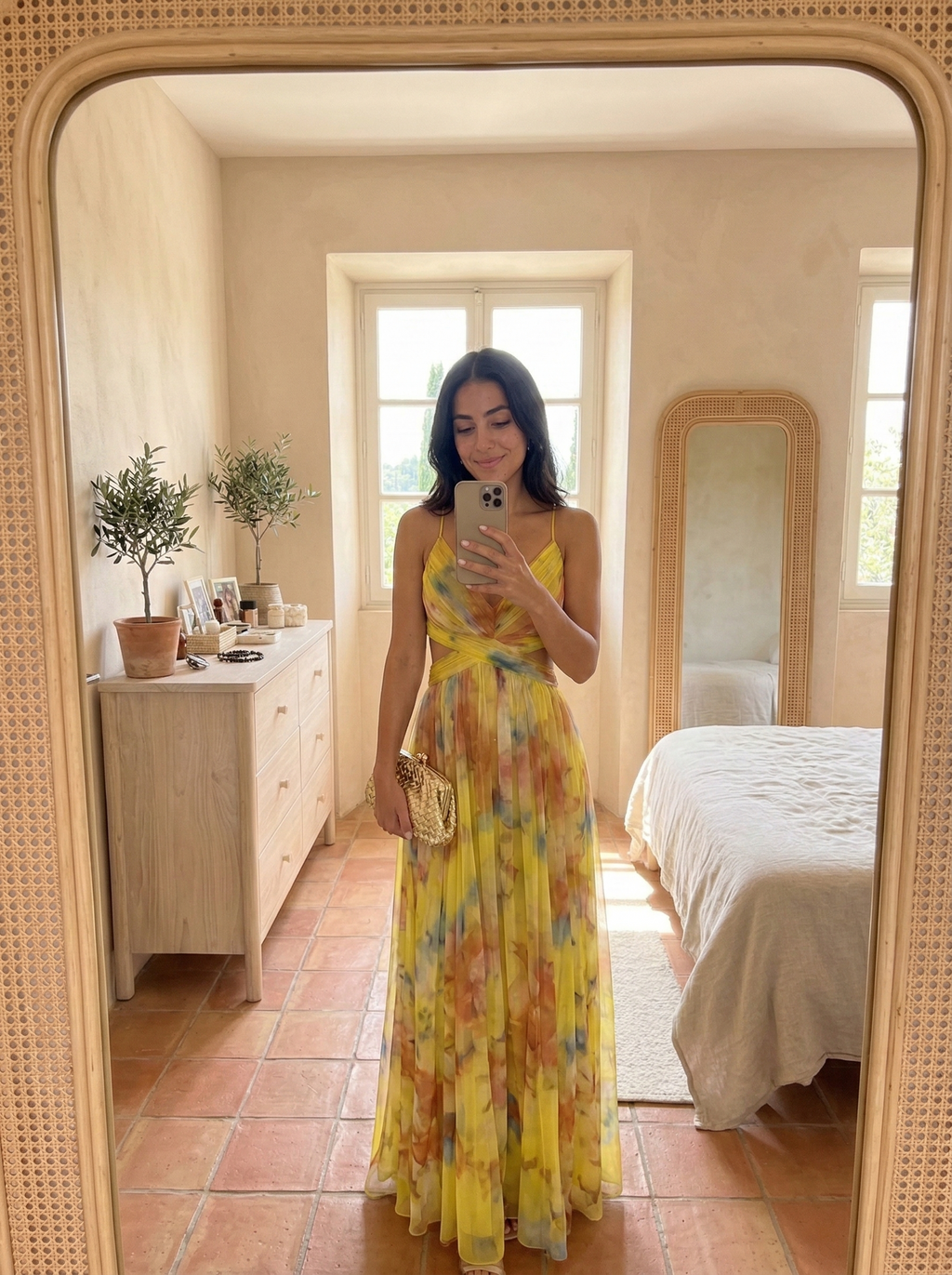 Marina Roca Lola | Vestido largo floral – Amarillo – photo 10