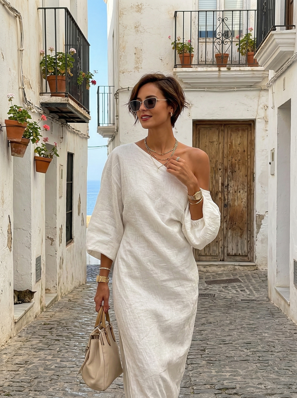 Marina Roca Candela | Vestido largo de lino – photo 7