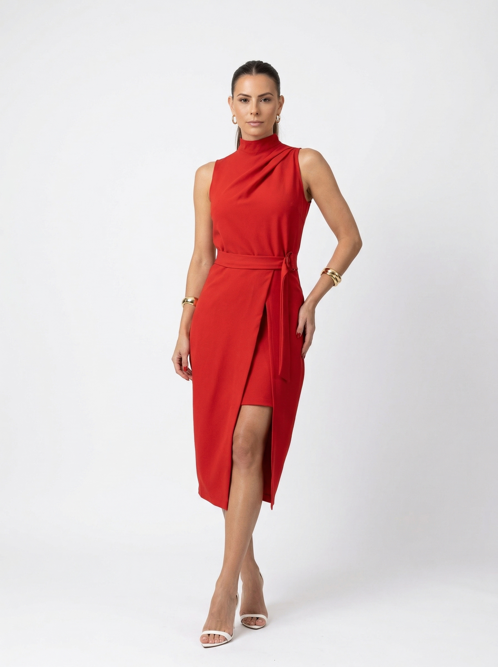 Marina Roca Leonor | Vestido largo para eventos – Rojo – photo 4