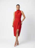 Marina Roca Leonor | Vestido largo para eventos – Rojo – photo 4