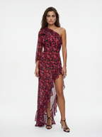 Marina Roca Carmen | Vestido con estampado floral – Rojo – photo 9