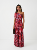 Marina Roca Carla | Vestido maxi elegante y sencillo – Rojo – photo 3