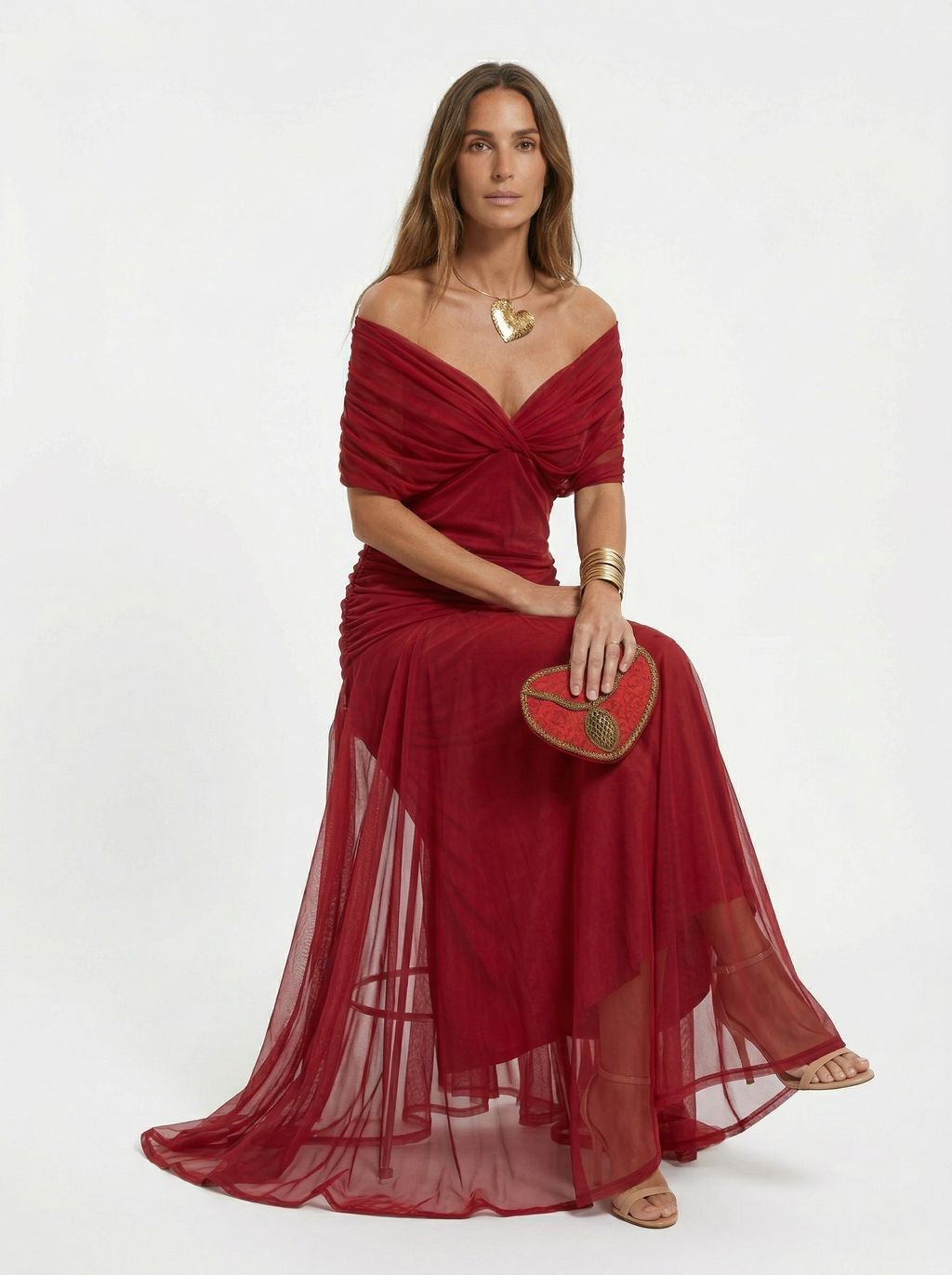 Marina Roca Nora | Vestido largo con cuello en v – photo 6