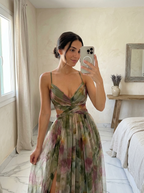 Marina Roca Lola | Vestido largo floral – Verde – photo 6