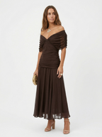 Marina Roca Nora | Vestido largo con cuello en v – photo 10