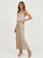 Marina Roca Carmina | Vestido largo con cuello halter – photo 5
