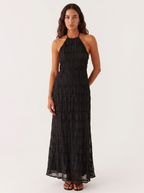 Marina Roca Ángela | Vestido largo de verano – Negro – photo 9