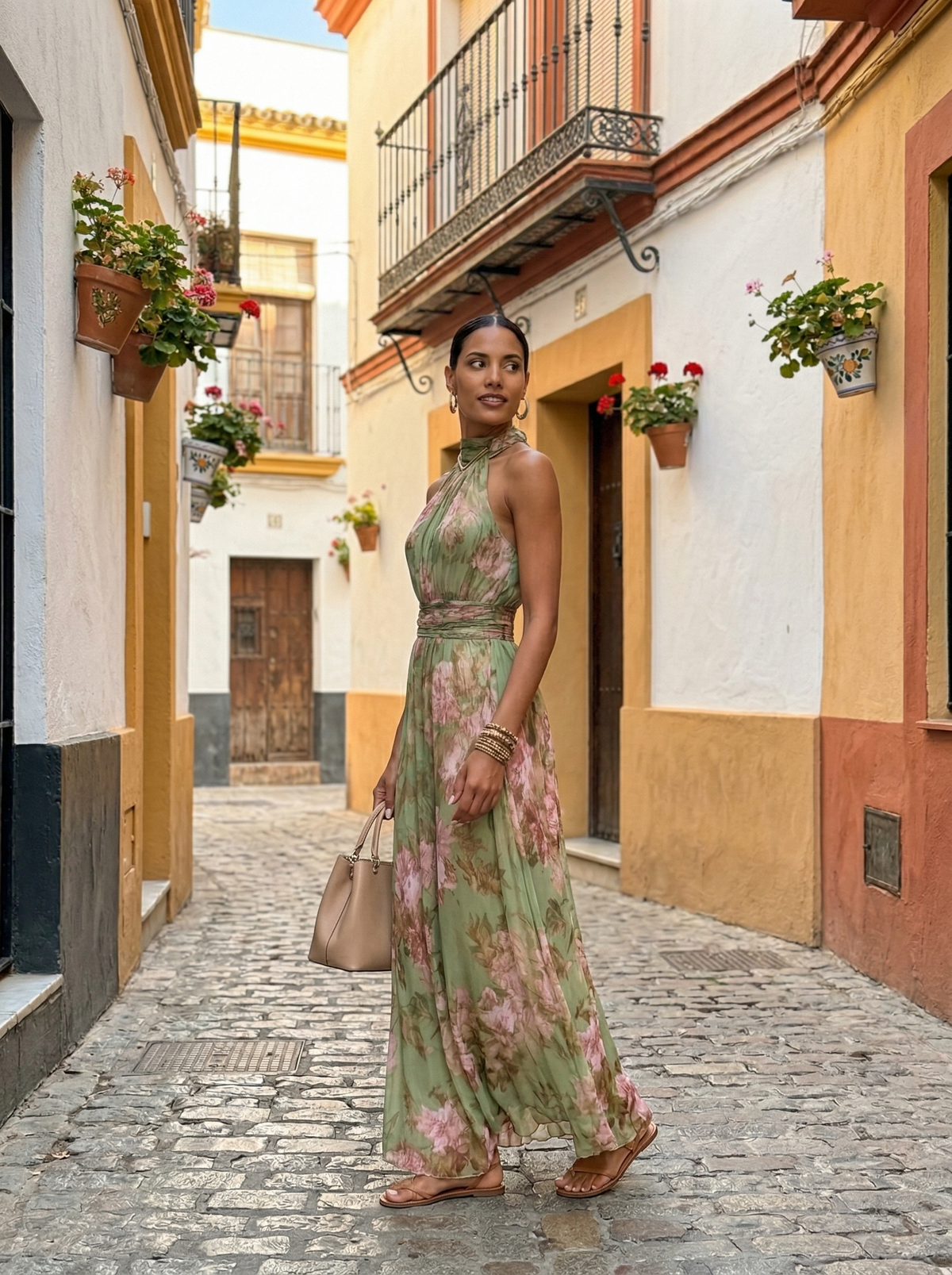 Marina Roca Olivia | Vestido largo floral – photo 7