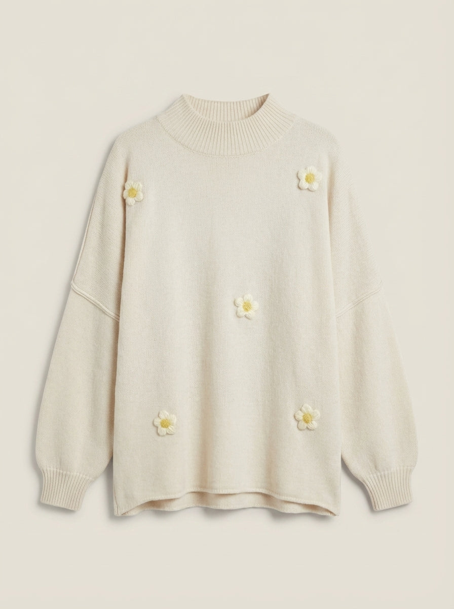 AYZA Luno - Sudadera Pullover con Flores – photo 3