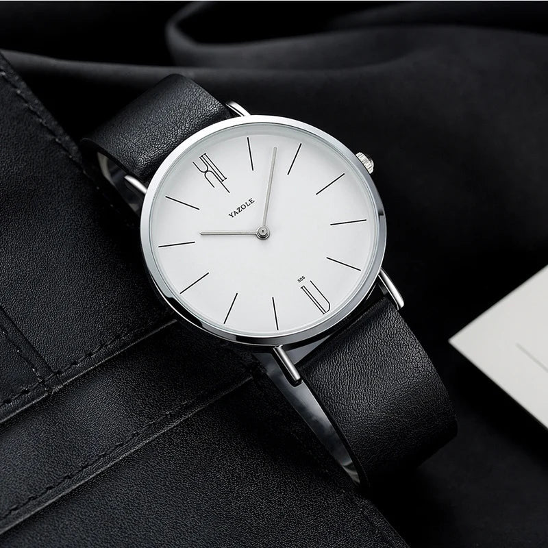 Marina Roca Coleman - Reloj Minimalista – Negro & Blanco – photo 5