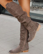 Marina Roca ZAVIRA | Botas de ante elegantes y cálidas para mujer – Gris – photo 9