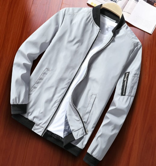 Marina Roca Hugo | Chaqueta Bomber Casual & Elegante – Gris Claro – photo 10