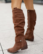 Marina Roca ZAVIRA | Botas de ante elegantes y cálidas para mujer – Marron – photo 8