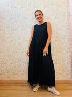 Anamartinezmadrid Miami | Mono Sin Tirantes Mujer Escote Redondo – Negro – photo 3