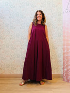 Anamartinezmadrid Miami | Mono Sin Tirantes Mujer Escote Redondo – Burdeos – photo 6