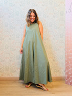 Anamartinezmadrid Miami | Mono Sin Tirantes Mujer Escote Redondo – Verde Militar – photo 7