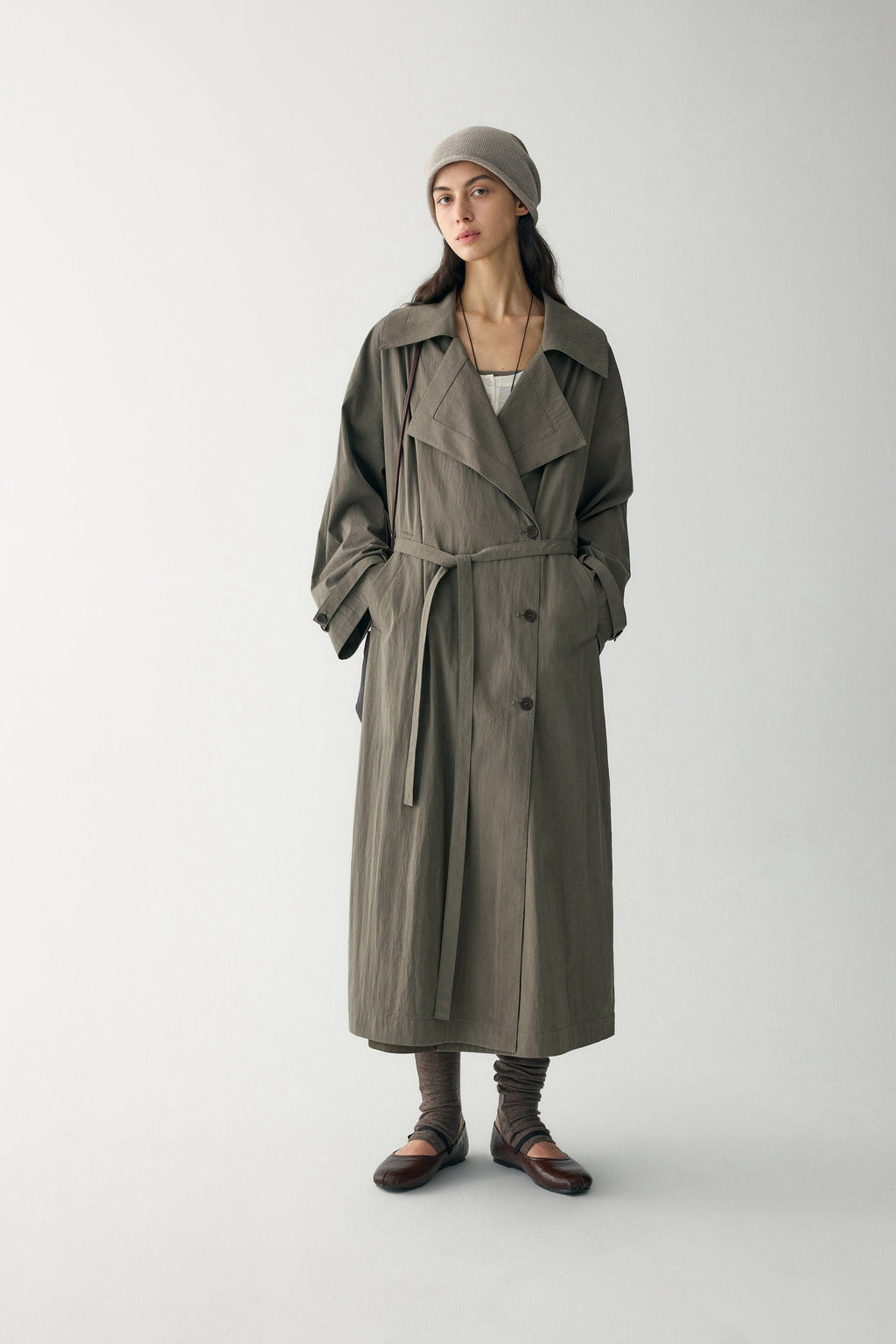 Anamartinezmadrid Elena | Trench Largo con Solapa Ancha – photo 2