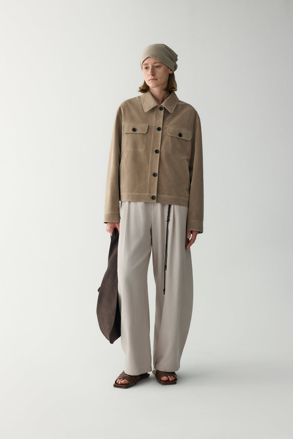 Anamartinezmadrid Nuria | Chaqueta de Ante con Bolsillos de Plastrón – photo 3