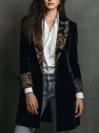 BIANCA MÓDENA Marta ⎸ Blazer de Corte Entallado con Estampado Barroco – photo 2