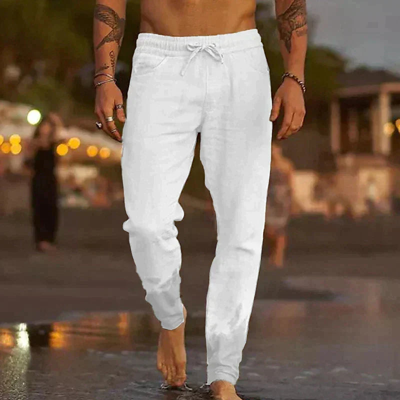 Marina Roca GABRIELE | Pantalón de lino – Blanco – photo 5