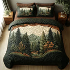 Hecho Bonito Juego de Cama Acolchado de 3 Piezas- Paseo por el Bosque