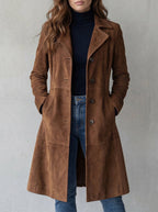 Teresa | Abrigo de ante estilo vintage