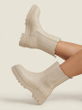 cherystylefashion Chelsea - Botas Beige