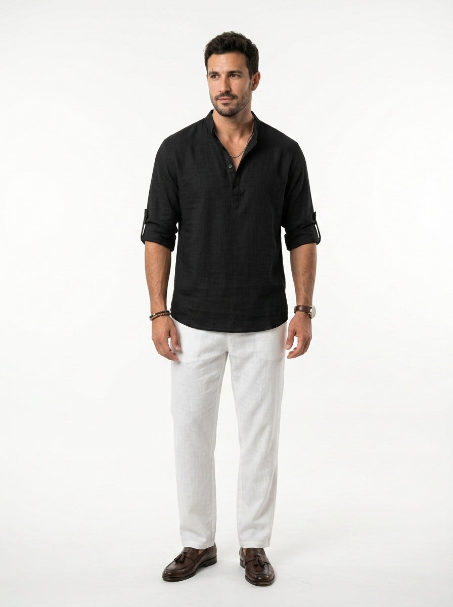 Marina Roca Evan - Camisa elegante de Lino