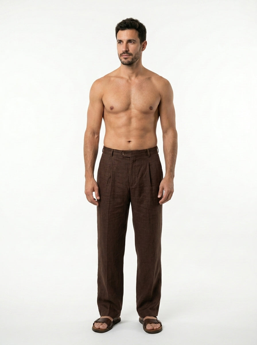 Marina Roca LUCIANO | Pantalón de lino ancho