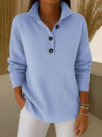 Casa Provincial Amparo - Jersey Polo con Cuello de Pico – Azul Cielo