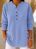 Casa Provincial Nieves - Túnica Henley con Botones – Azul Cielo