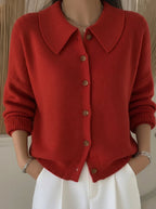 Casa Provincial Vega - Chaqueta de Punto con Cuello Camisero – Rojo – photo 2