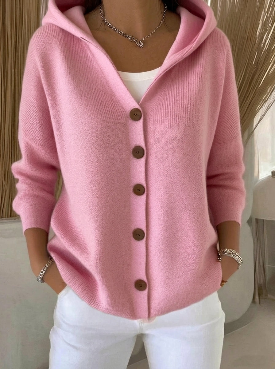 Casa Provincial Amparo - Chaqueta de Punto con Capucha – Rosa