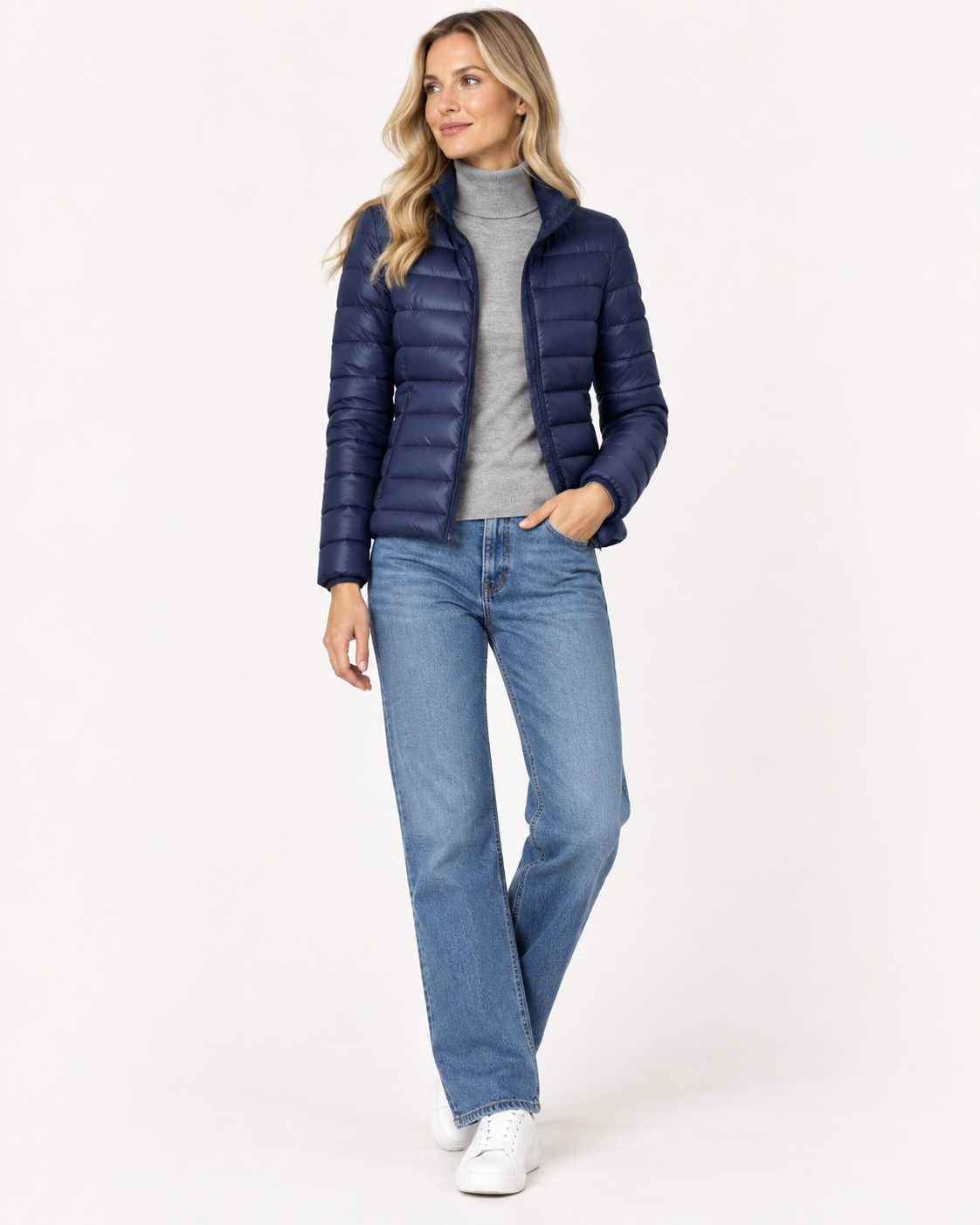 Nuria | Chaqueta acolchada ligera con cuello alto