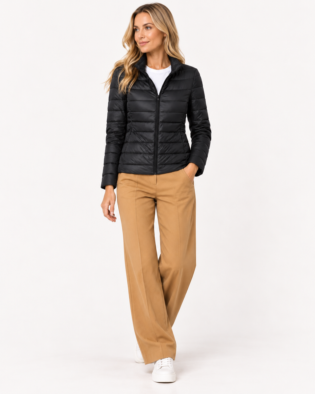 Nuria | Chaqueta acolchada ligera con cuello alto