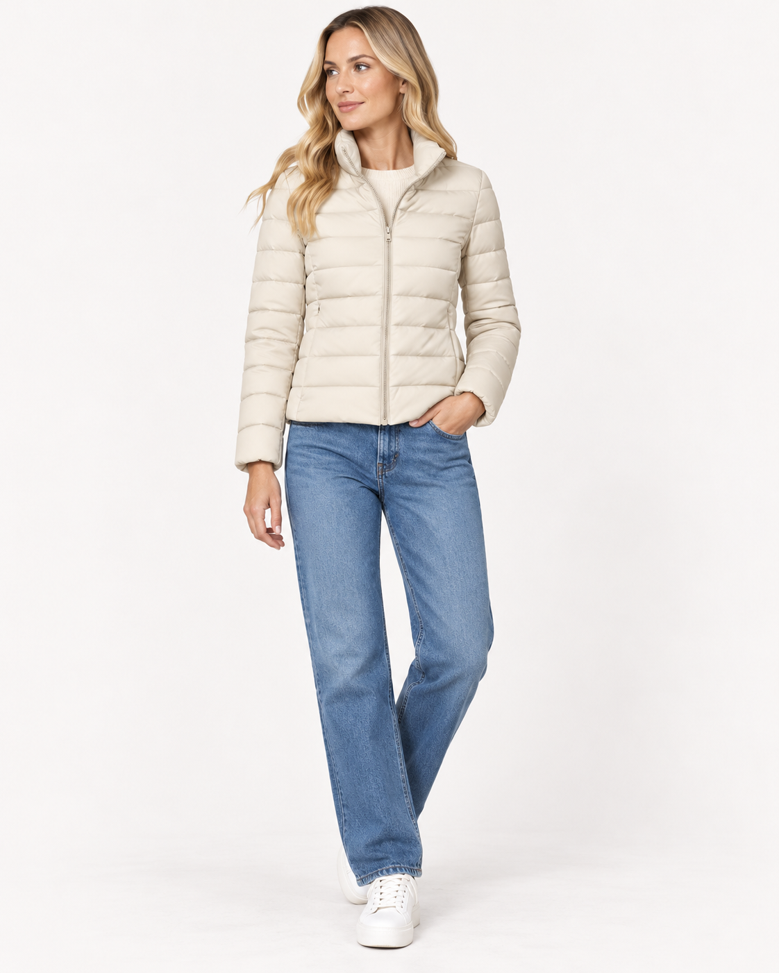 Nuria | Chaqueta acolchada ligera con cuello alto