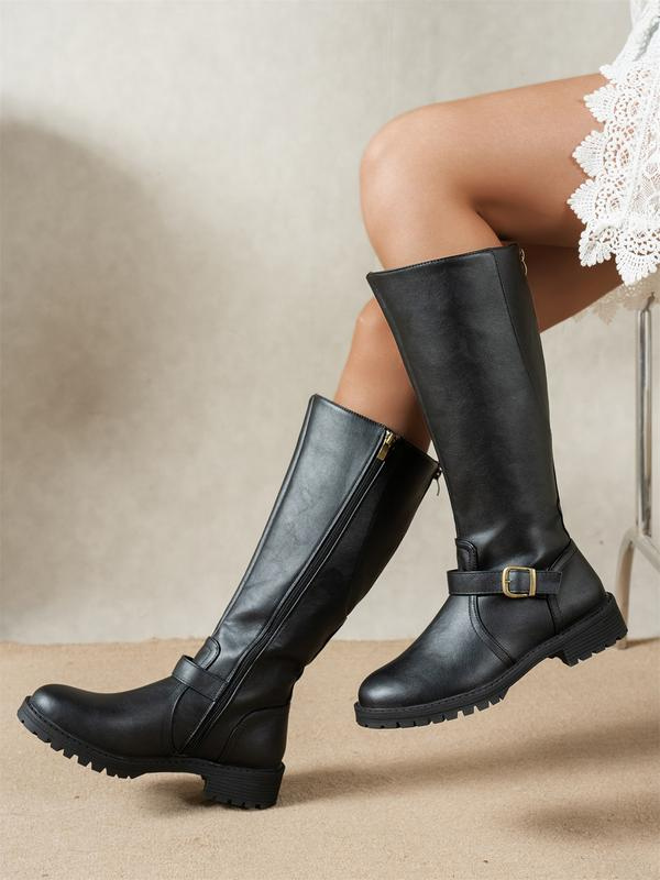 Marina Roca Botas altas de polipiel Vero – Negro